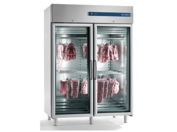 Armadio refrigerato  Oasis Top Line SP75 1400L PV Delifood MEAT - 2/+8°. Per carne con porte a vetro.